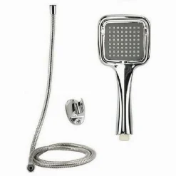 KIT DOCCETTA DOCCINO SOFFIONE DOCCIA BAGNO LACCIO 1,8 MT STAFFA 59171 QUADRATA