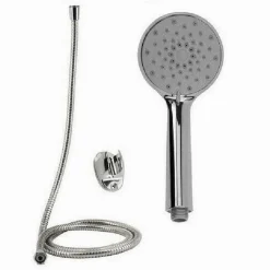KIT DOCCETTA DOCCINO SOFFIONE DOCCIA BAGNO ROTONDO CON LACCIO 1,8MT STAFFA 69348