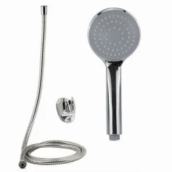 KIT DOCCETTA DOCCINO SOFFIONE DOCCIA BAGNO CON LACCIO 1,8MT STAFFA 69078 ROTONDA