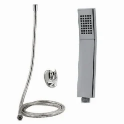 KIT DOCCETTA DOCCINO SOFFIONE RETTANGOLARE DOCCIA BAGNO 69088 LACCIO 1,8MT STAFFA