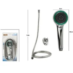 KIT DOCCETTA DOCCINO SOFFIONE DOCCIA BAGNO TONDO CON LACCIO 1,8MT STAFFA 69112