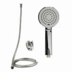 KIT DOCCETTA DOCCINO SOFFIONE TONDO DOCCIA CON LACCIO 1,8MT STAFFA 69334 BAGNO