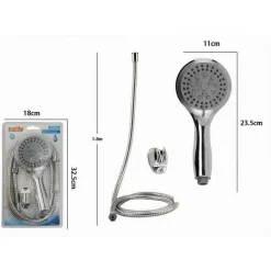 KIT DOCCETTA MULTIGETTO DOCCINO SOFFIONE DOCCIA BAGNO LACCIO 1,8 MT STAFFA 69326