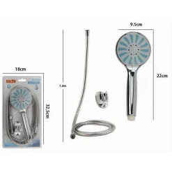 KIT DOCCETTA MULTIGETTO DOCCINO SOFFIONE DOCCIA BAGNO LACCIO 1,8 MT STAFFA 69340