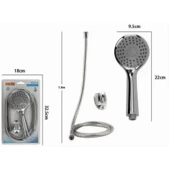 KIT DOCCETTA MULTIGETTO DOCCINO SOFFIONE DOCCIA BAGNO LACCIO 1,8 MT STAFFA 69350