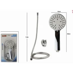 KIT DOCCETTA MULTIGETTO DOCCINO SOFFIONE DOCCIA LACCIO 1,8 MT STAFFA BAGNO 69047