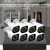 KIT DVR WIRELESS WIFI 8 CANALI SISTEMA REGISTRAZIONE CCTV HD 8 TELECAMERE Q-S8I