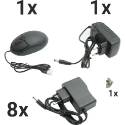 KIT DVR WIRELESS WIFI 8 CANALI SISTEMA REGISTRAZIONE CCTV HD 8 TELECAMERE Q-S8I