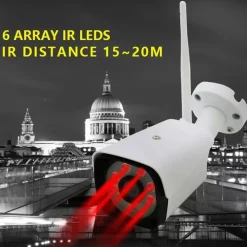 KIT DVR WIRELESS WIFI 8 CANALI SISTEMA REGISTRAZIONE CCTV HD 8 TELECAMERE Q-S8I