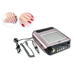 KIT FRESA UNGHIE M2 ASPIRATORE DA TAVOLO 68W MANICURE PEDICURE NAIL ART ESTETICA