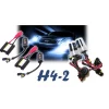 KIT HID LUCI LAMPADE LAMPADINE H4-2 XENO 6000K FARI XENON CENTRALINE PER AUTO