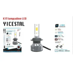 KIT LAMPADINE LED PER AUTO H7 38 WATT LUCE FREDDA 6000K 12V 9000LM MAXTECH Y1-H7