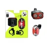 KIT LUCI ANTERIORE POSTERIORE FRONTE RETRO UNIVERSALE PER BICI BICICLETTA XC2074