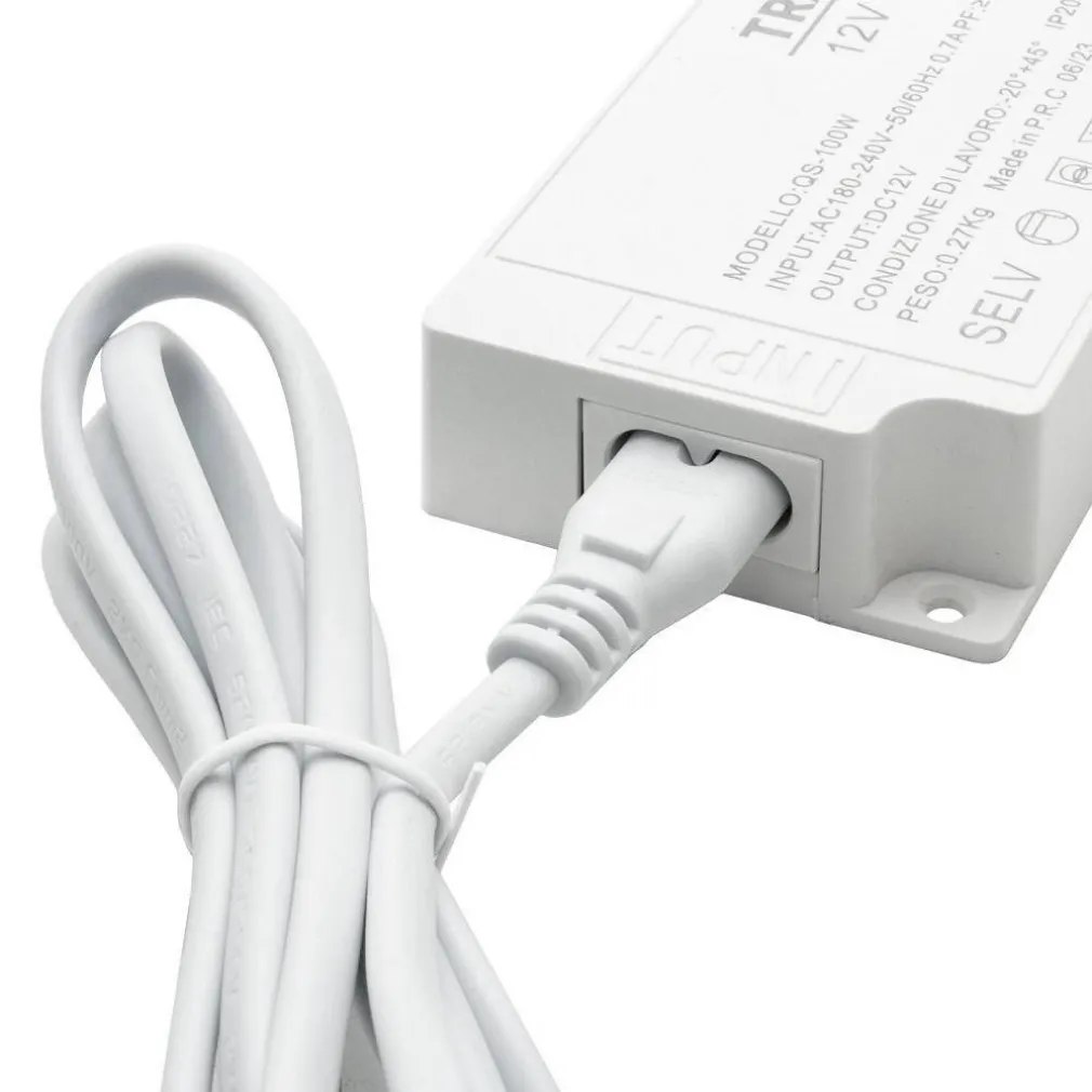 KIT MINI INTERRUTTORE SENSORE MOVIMENTO MANO LUCI LED ARMADIO ALIMENTATORE 12V 100W