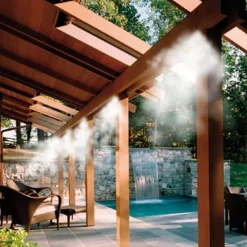 KIT NEBULIZZATORE AD ACQUA NEBULIZZAZIONE GAZEBO OMBRELLONE GIARDINO 10 METRI