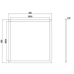 KIT PANNELLO ULTRA SLIM LED 94W CENTRALINA SMART WIFI 24V RGB+4000K RGBW ALEXA GOOGLE