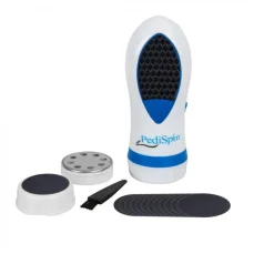 KIT PEDICURE PER PELLE SECCA E CALLI CURA DEL PIEDE CON 2 ACCESSORI PEDI SPIN