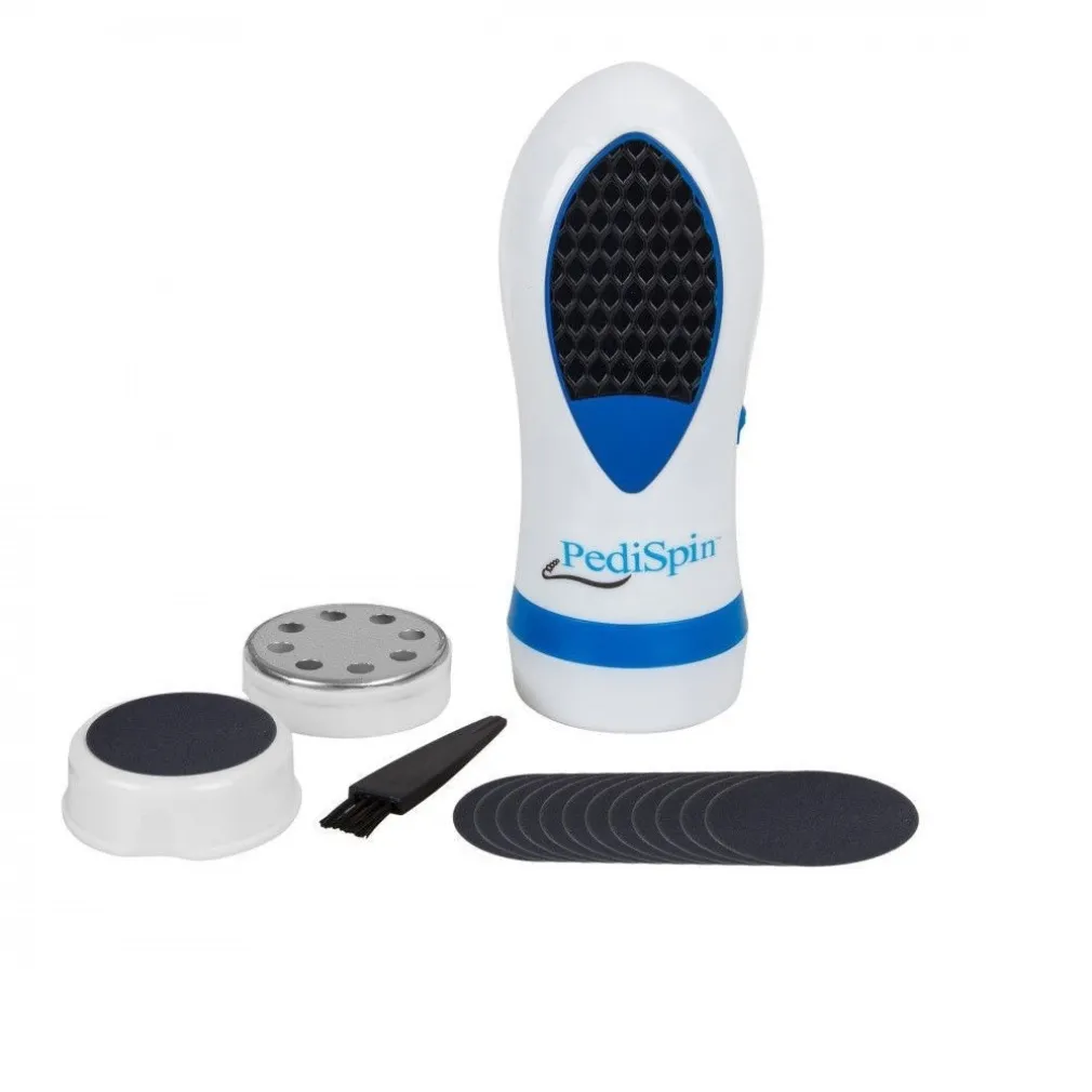 KIT PEDICURE PER PELLE SECCA E CALLI CURA DEL PIEDE CON 2 ACCESSORI PEDI SPIN