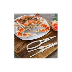 KIT PER CROSTACEI PINZA SCAVINO APRI ARAGOSTA GRANCHIO ASTICE CUCINA CASA