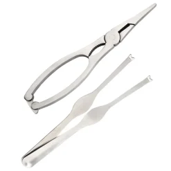 KIT PER CROSTACEI PINZA SCAVINO APRI ARAGOSTA GRANCHIO ASTICE CUCINA CASA