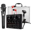 KIT PER REGISTRAZIONE AUDIO CON EFFETTI SONORI LIVE SCHEDA E MICROFONO SUPPORTO