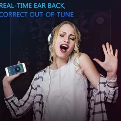 KIT PER REGISTRAZIONE AUDIO CON EFFETTI SONORI LIVE SCHEDA E MICROFONO SUPPORTO