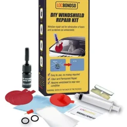KIT PER RIPARAZIONE VETRO PARABREZZA AUTO RESINA RIPARA VETRI CREPE SCHEGGIATO