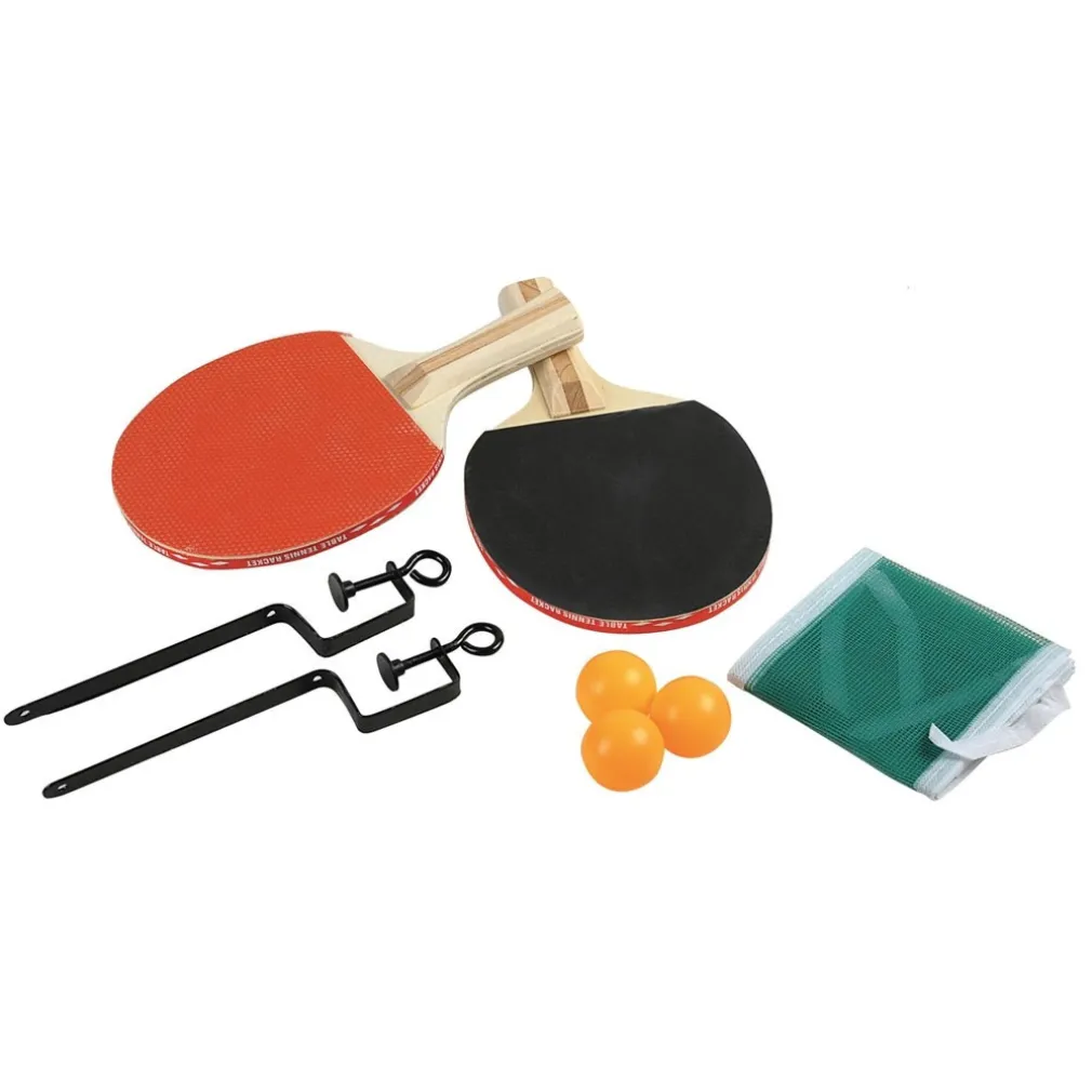 KIT PING PONG TENNIS DA TAVOLO CON RETE 2 RACCHETTE 2 COLORI E 3 PALLINE