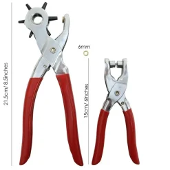 KIT PINZA FUSTELLATRICE + PINZA BORCHIE BUCHI CINTURE PELLE SCARPE BORCHIE