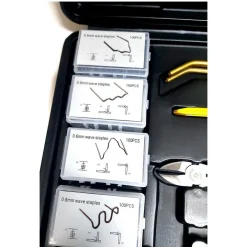 KIT PISTOLA SALDATRICE SALDATURA PLASTICA 200W RIPARAZIONE PARAURTI AUTO 400PZ