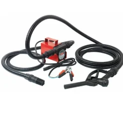 KIT POMPA GASOLIO 12V TRAVASO AUTOADESCANTE CON TUBI RACCORDI PISTOL PRKG12V
