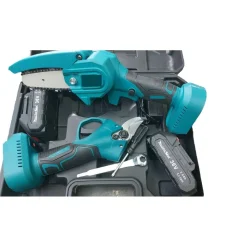 KIT POTATURA 2 IN 1 FORBICI CESOIA + MINI MOTOSEGA ELETTRICO A BATTERIA 36V