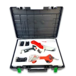 KIT POTATURA 2 IN 1 FORBICI CESOIA MOTOSEGA ELETTRICA A BATTERIA 18V 1.5 AH