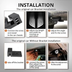 KIT PROIETTORE LED ANGEL ILLUMINAZIONE PORTIERE ANTERIORI AUTO LUCE LED BIANCA