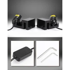 KIT PROIETTORE LED ANGEL ILLUMINAZIONE PORTIERE ANTERIORI AUTO LUCE LED BIANCA