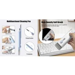 KIT PULIZIA MULTIFUNZIONE 7IN1 PER TASTIERE APPARECCHI ELETTRONICI PC NOTEBOOK