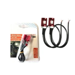 KIT 2PZ LUCE A LED ALOGENE PER TARGA MOTO MOTOCICLO LUCE BIANCA 6500K 1W XC-1310