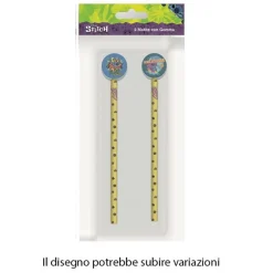 KIT 2PZ MATITE CON GOMMA ROTONDA GRAFICA STITCH PER DISEGNO SCUOLA BAMBINI 960818