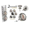 KIT 2PZ POMELLI MOBILI MULTIUSO POMELLO IN CERAMICA 40MM DECORI ASSORTITI 843037