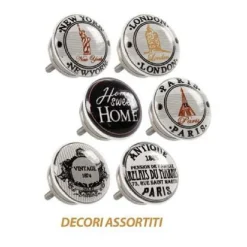 KIT 2PZ POMELLI MOBILI MULTIUSO POMELLO IN CERAMICA 40MM DECORI ASSORTITI 843037