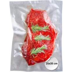 KIT 20PZ SACCHETTI SOTTOVUOTO 25X35CM PER CONGELATORE FRIGORIFERO MICROONDE COTTURA