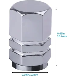 KIT 8PZ TAPPI STELO VALVOLA IN ALLUMINIO CAPPUCCI PNEUMATICI AUTO UNIVERSALI MOTO