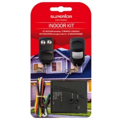 KIT RICEVENTE AUTOAPPRENDENTE 2 TELECOMANDI 2 CANALI INDOOR PER SERRANDE CANCELLI