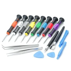 KIT RIPARAZIONE PER SMARTPHONE SET 16 IN 1 PEZZI CACCIAVITI APERTURA LEVE