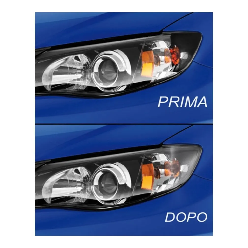 KIT RIPARAZIONE RINNOVA FARI FANALI ELIMINA INGIALLIMENTO AUTO MOTO