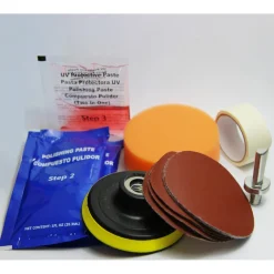 KIT RIPARAZIONE RINNOVA FARI FANALI ELIMINA INGIALLIMENTO AUTO MOTO
