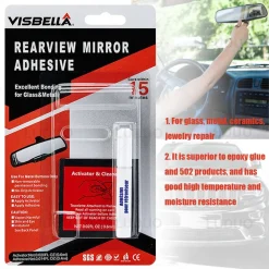 KIT RIPARAZIONE SPECCHIETTO RETROVISORE AUTO COLLA ADESIVO SUPER PROFESSIONALE