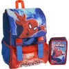 KIT SCUOLA SCHOOL PACK ZAINO ESTENSIBILE + ASTUCCIO 3 ZIP MARVEL SPIDERMAN
