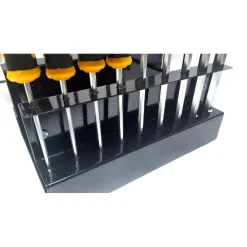 KIT SERIE 18 CHIAVI A BRUGOLA ESAGONALI CON TESTA SFERICA TORX CROMO VANADIO