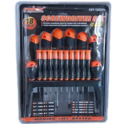 KIT SET 18 CACCIAVITI CACCIAVITE CON SUPPORTO A PARETE FISSI CROCE CRV SDY120006